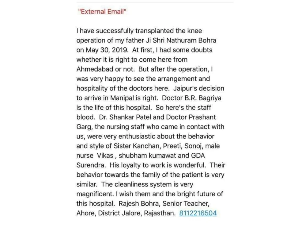 Dr. Bagaria Joint Replacement Jaipur